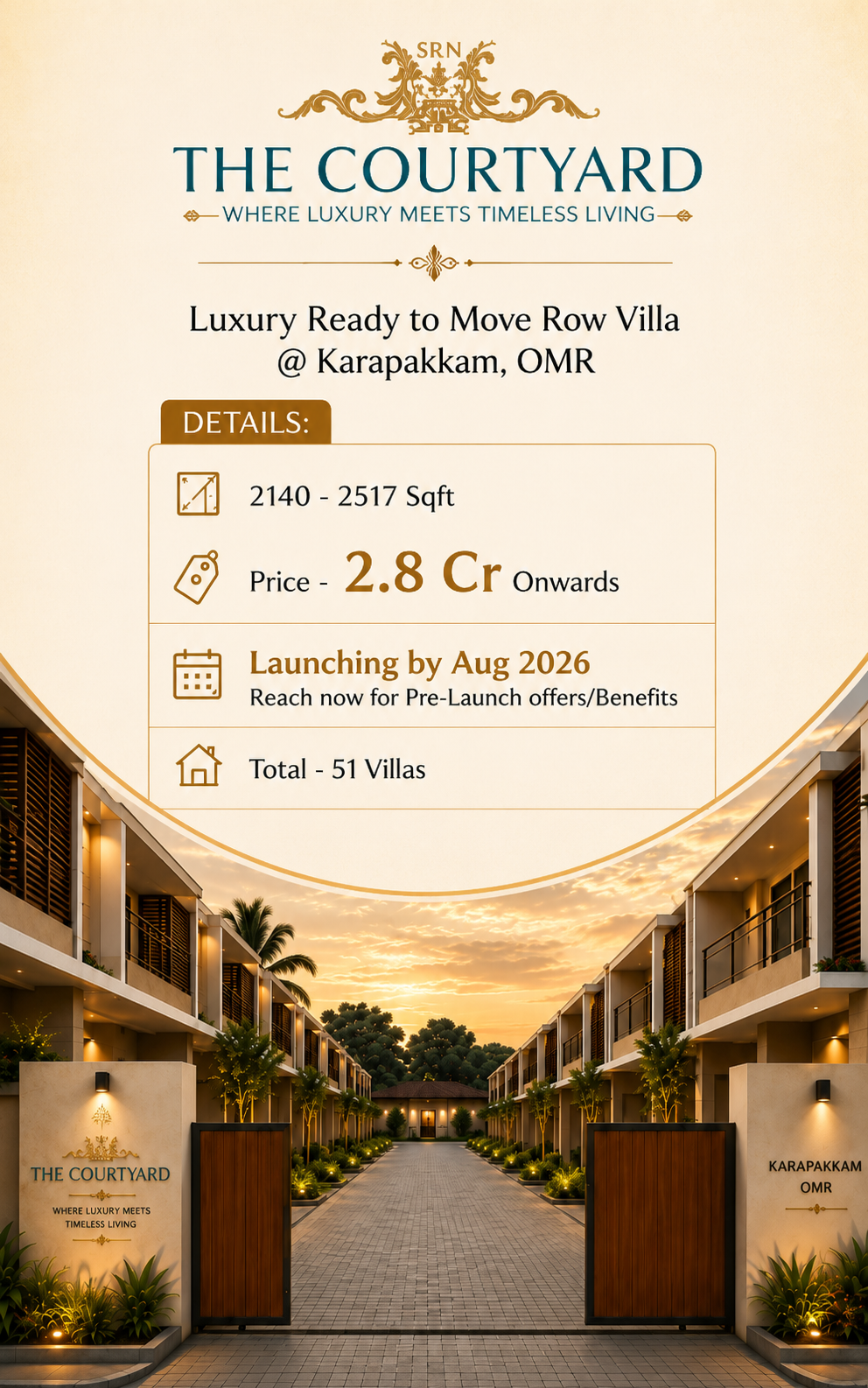SRN Courtyard Luxury Row Villas